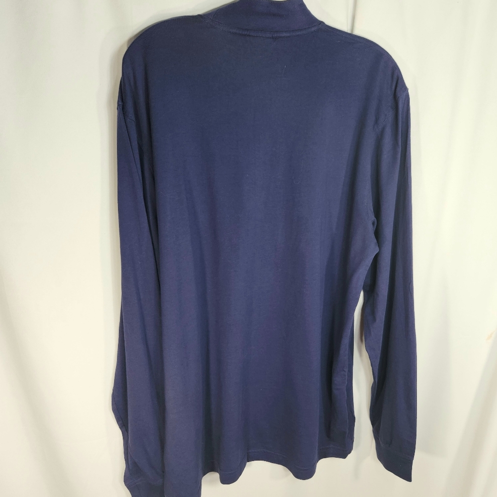 Page & Tuttle Team USA Navy Blue Mock Turtleneck Long Sleeve Top Size Medium - Picture 4 of 7
